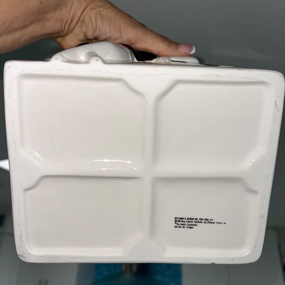 Benjamin Medwin Vintage 1995 Betty Boop Ceramic Cookie Jar White Decor - Picture 13 of 16